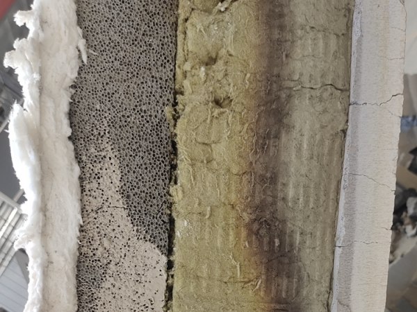 冷庫建筑用金屬面絕熱夾芯板聚氨酯板防火檢測(cè)